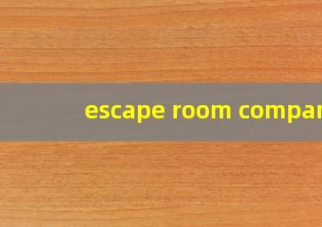 escape room company